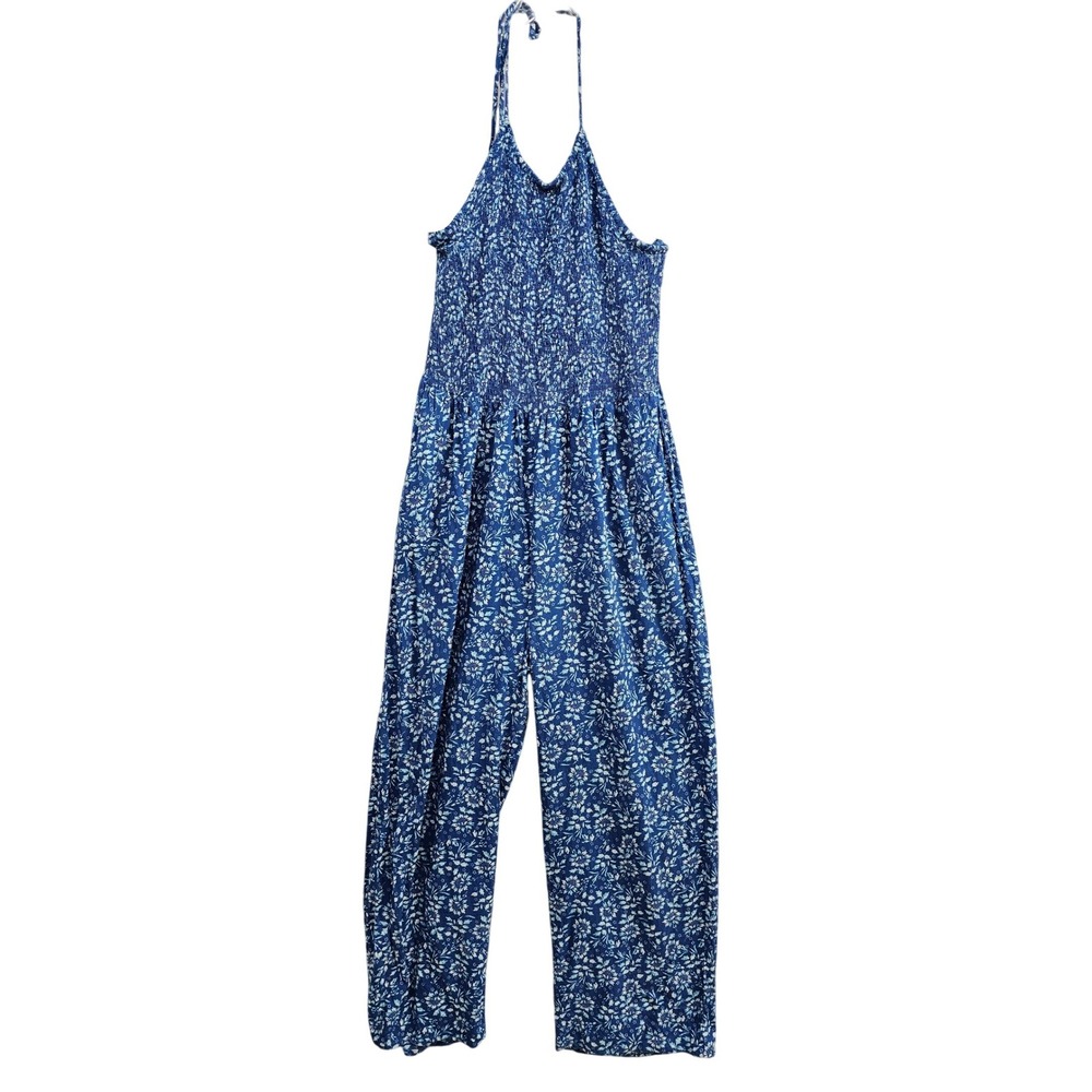 Patrons of Peace Blue Floral Jumpsuit